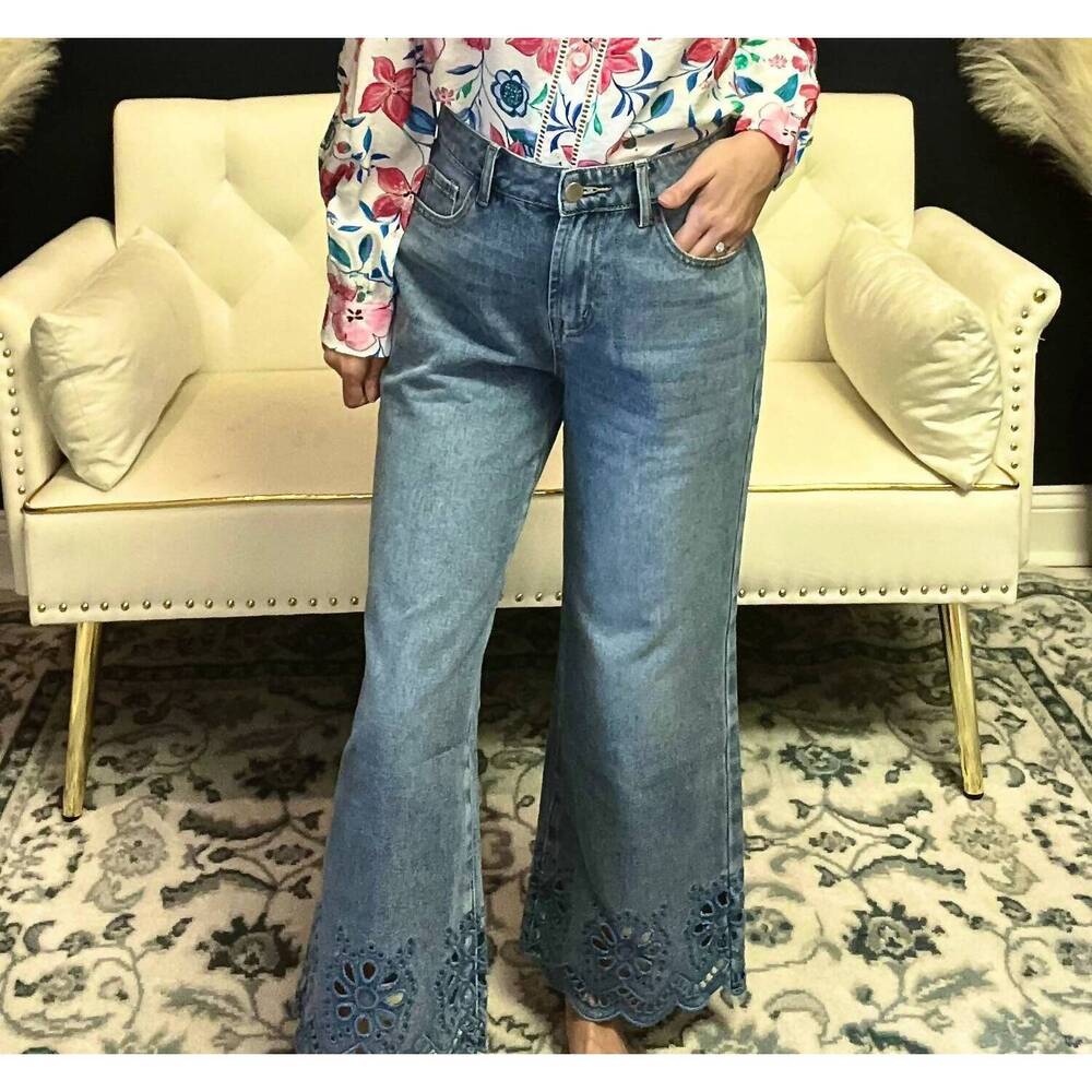 NEW 1 THE WOMAN meadow jeans in blue